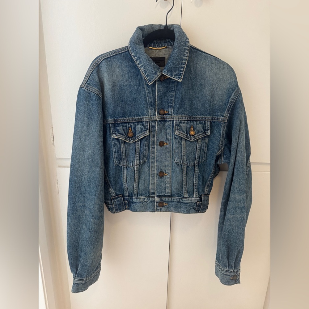 SAINT LAURENT 80's Denim Jacket NWT Sz 36 - Picture 3 of 6